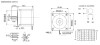 Dimensions and wiring diagram for the NEMA 34 8.5nm stepper motor